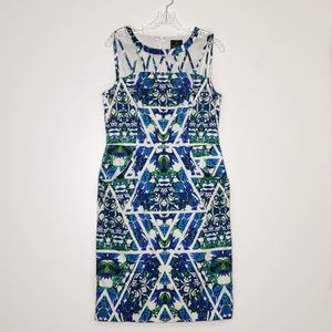 Adrianna Papell Sleeveless Sheath Dress Pockets 12